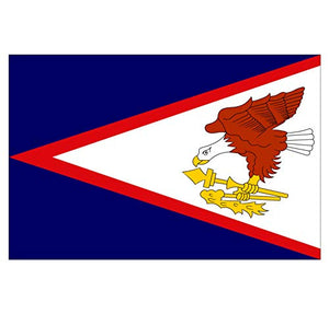 Supstick Lot de 8 Autocollants Stickers Drapeau de Pays Nation Samoa américaine Format 3x2cm