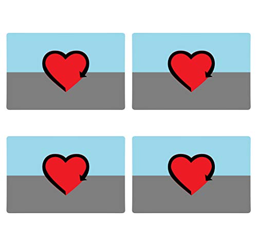 Supstick Drapeau Autosexuel Lot de 4 Format 6X4CM