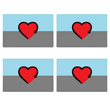 Supstick Drapeau Autosexuel Lot de 4 Format 12X8CM
