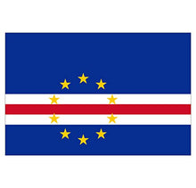 Supstick Autocollant Stickers Drapeau de Pays Nation Cap-Vert Format 18x12cm