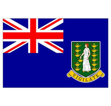 Panneau Rigide Format 18x12cm Drapeau de Pays Nation ile-Vierge-Britannique épaisseur 3mm