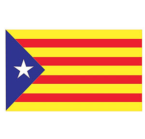 Supstick Autocollant Stickers Drapeau de région Catalogne Format 15x10cm