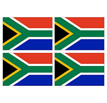 Lot de 4 Autocollants Stickers Drapeau de Pays Nation Afrique du Sud Format 12x8cm