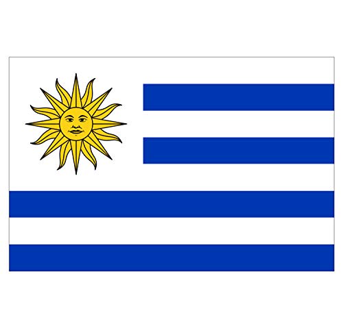 Supstick Autocollant Stickers Drapeau de Pays Nation Uruguay Format 15x10cm