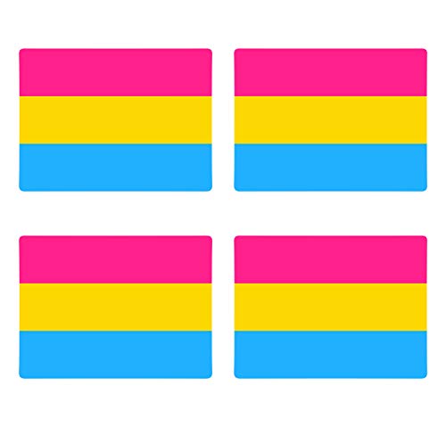 Supstick Drapeau Pansexualité Lot de 4 Format 12X8CM