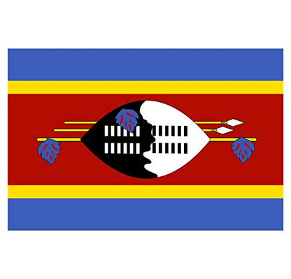 Panneau Rigide Format 18x12cm Drapeau de Pays Nation eswatini épaisseur 3mm