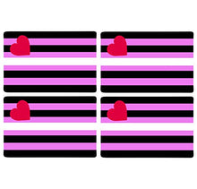 Supstick Drapeau Fetiche Femme Cuir Lot de 4 Format 12X8CM