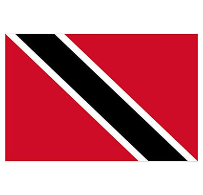 Panneau Rigide Format 18x12cm Drapeau de Pays Nation Trinidad et Tobago épaisseur 3mm