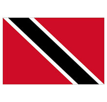 Supstick Lot de 8 Autocollants Stickers Drapeau de Pays Nation Trinidad et Tobago Format 3x2cm