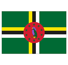 Panneau Rigide Format 18x12cm Drapeau de Pays Nation ile Dominique épaisseur 3mm