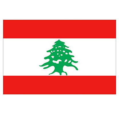 Panneau Rigide Format 18x12cm Drapeau de Pays Nation Liban épaisseur 3mm