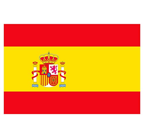 Supstick Lot de 8 Autocollants Stickers Drapeau de Pays Nation Espagne Format 3x2cm