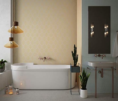 Lot de 30 Adhésif Carrelage - décoration de carreaux - 30 pièces plastifié en mat - Mosaïque carreau hexagonal - format 30x30cm