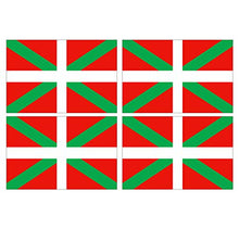 Supstick Lot de 4 Autocollants Stickers Drapeau de région française Pays-Basque Format 6x4cm
