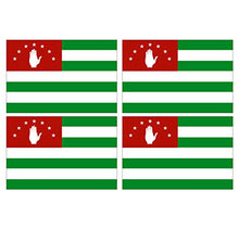 Supstick Lot de 4 Autocollants Stickers Drapeau de Pays Nation Abkhazie Format 12x8cm