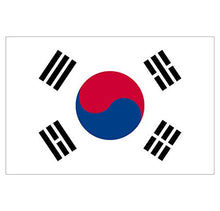 Supstick Lot de 8 Autocollants Stickers Drapeau de Pays Nation corée du sud Format 3x2cm