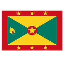 Panneau Rigide Format 18x12cm Drapeau de Pays Nation Grenade épaisseur 3mm
