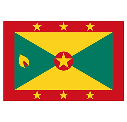 Panneau Rigide Format 18x12cm Drapeau de Pays Nation Grenade épaisseur 3mm