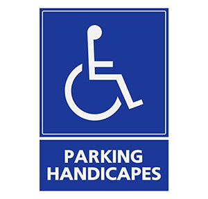 Supstick Autocollants Stickers Handicapé - Personne à mobilité réduite Parking handicapés 12x16cm