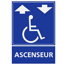 Supstick Autocollants Stickers Handicapé - Personne à mobilité réduite Ascenseur 6x8cm