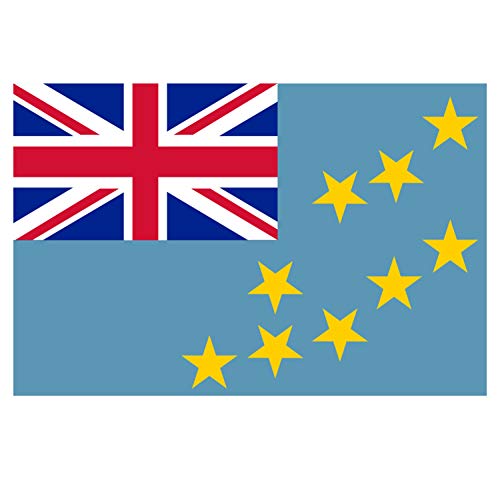 Supstick Autocollant Stickers Drapeau de Pays Nation Tuvalu Format 15x10cm