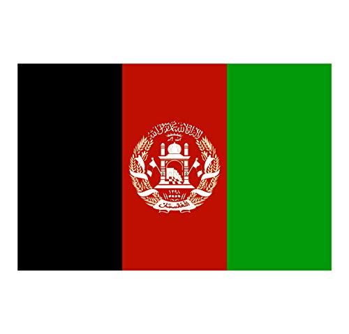 Panneau Rigide Format 18x12cm Drapeau de Pays Nation Afghanistan épaisseur 3mm