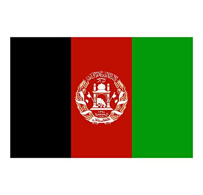 Panneau Rigide Format 18x12cm Drapeau de Pays Nation Afghanistan épaisseur 3mm