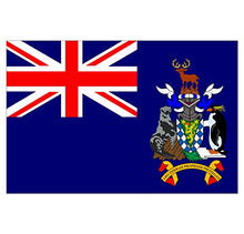 Panneau Rigide Format 18x12cm Drapeau de Pays Nation géorgie-du-sud-et-ile-Sandwich épaisseur 3mm