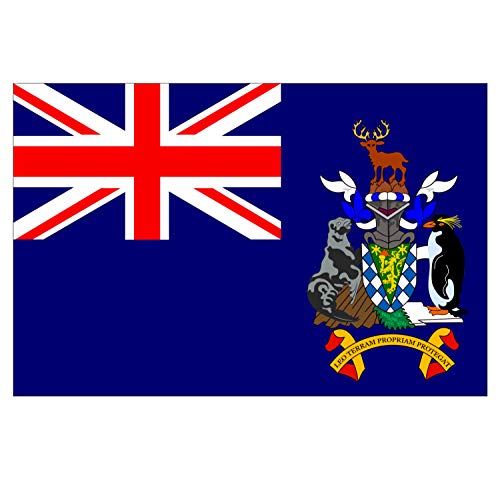 Panneau Rigide Format 18x12cm Drapeau de Pays Nation géorgie-du-sud-et-ile-Sandwich épaisseur 3mm