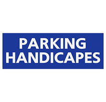 Supstick Autocollants Stickers Handicapé - Personne à mobilité réduite Parking handicapés Format rectangulaire 12x4cm