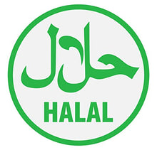 Supstick Autocollant Stickers Halal pour la Restauration de Couleur Vert et Blanc Format 20x20cm