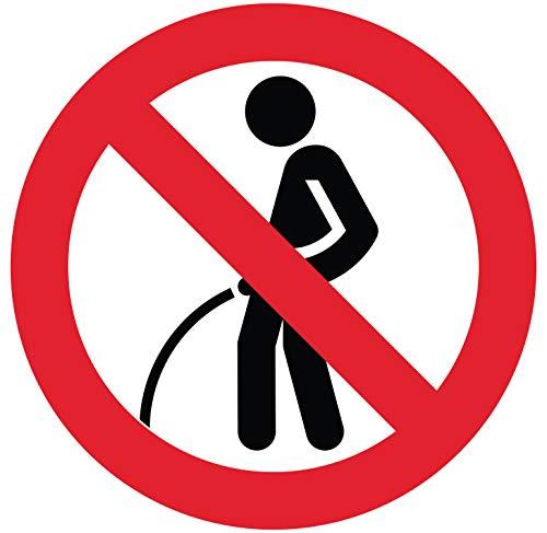 Autocollant stickers interdit d’uriner Diamètre 20x20cm - supstick.fr