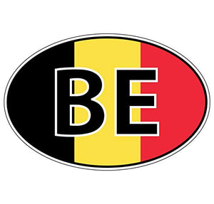 Supstick Autocollant Stickers Automobile Belgique 5x3,5cm