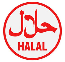 Supstick Autocollant Stickers Halal pour la Restauration de Couleur Rouge et Blanc Format 20x20cm