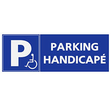 Supstick Autocollants Stickers Handicapé - Personne à mobilité réduite Parking handicapés Format rectangulaire 12x4cm