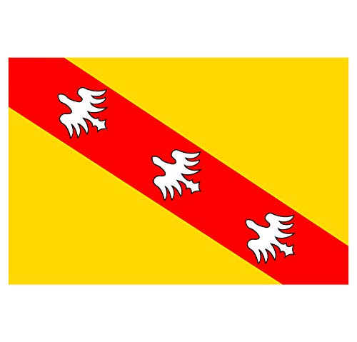 Supstick Autocollant Stickers Drapeau de département région française Grand-est Format 18x12cm