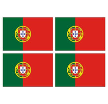Supstick Lot de 4 Autocollants Stickers Drapeau de Pays Nation Portugal Format 12x8cm