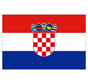 Supstick Lot de 8 Autocollants Stickers Drapeau de Pays Nation Croatie Format 3x2cm