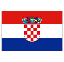 Panneau Rigide Format 18x12cm Drapeau de Pays Nation Croatie épaisseur 3mm