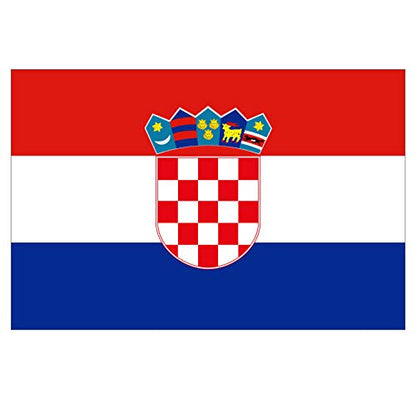 Panneau Rigide Format 18x12cm Drapeau de Pays Nation Croatie épaisseur 3mm