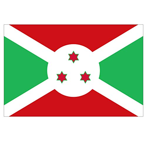 Panneau Rigide Format 18x12cm Drapeau de Pays Nation Burundi épaisseur 3mm