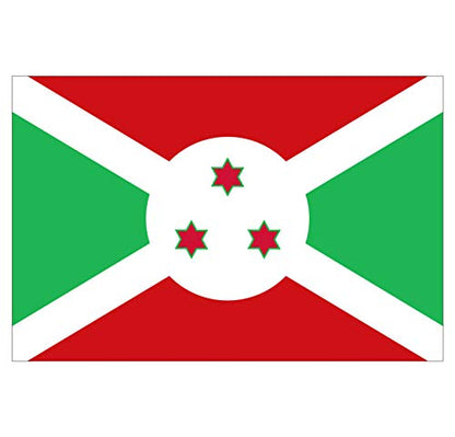Panneau Rigide Format 18x12cm Drapeau de Pays Nation Burundi épaisseur 3mm