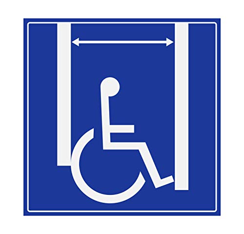 Panneau Rigide Handicapé - Personne à mobilité réduite 20x20cm épaisseur 3mm