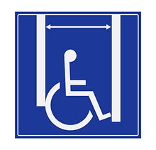 Panneau Rigide Handicapé - Personne à mobilité réduite 20x20cm épaisseur 3mm