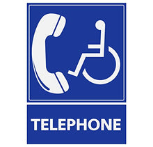 Panneau Rigide Handicapé - Personne à mobilité réduite téléphone Dispositif Handicap 9x12cm épaisseur 3mm