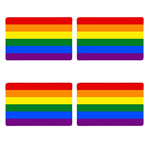 Supstick Drapeau Fierté LGBTQ Lot de 4 Format 6X4CM