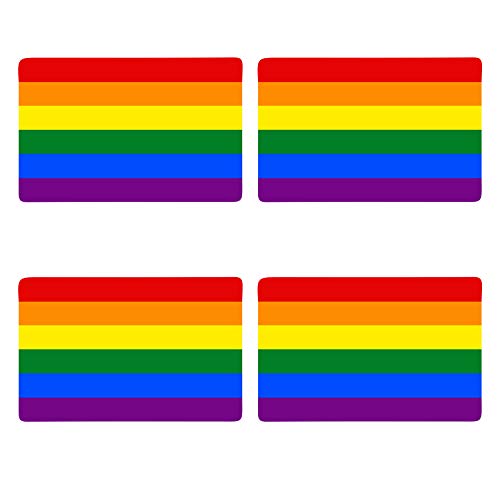 Supstick Drapeau Fierté LGBTQ Lot de 4 Format 6X4CM