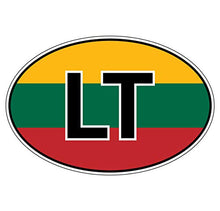 Supstick Autocollant Stickers Automobile Lituanie 20x13cm