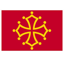 Panneau Rigide Format 18x12cm Drapeau de département région française occitanie épaisseur 3mm