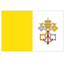Panneau Rigide Format 18x12cm Drapeau de Pays Nation Ville du Vatican épaisseur 3mm